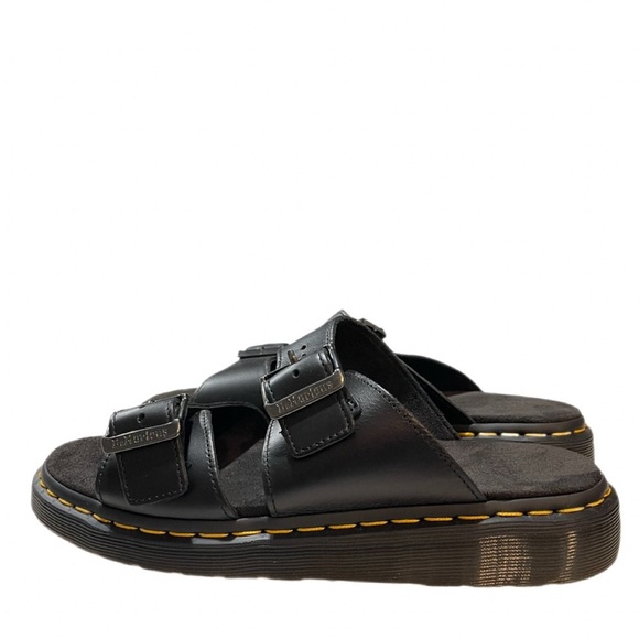 Dr. Martens Voss Quad Leather Sandals Black – Women’s 10 / Men’s 9 - Picture 3 of 7